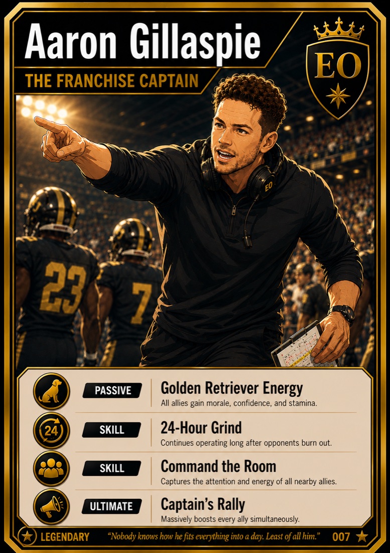 Aaron Gillaspie, Governance