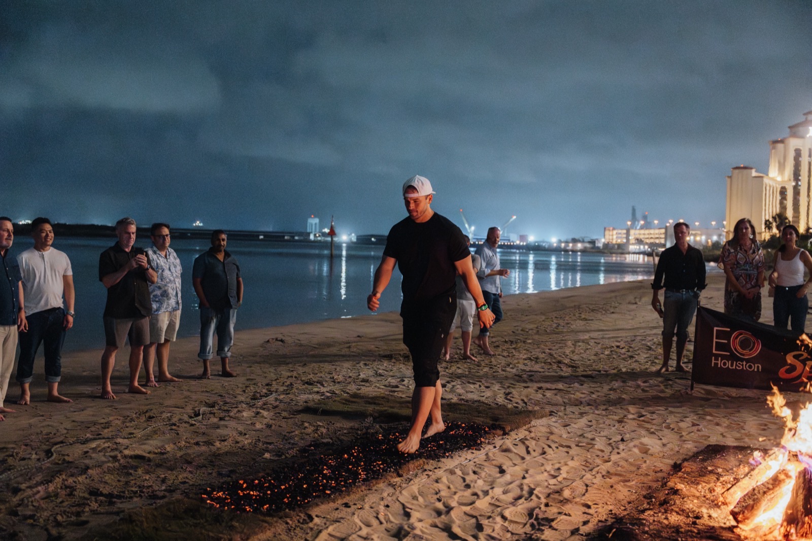 Firewalk moment at the EO Houston chapter retreat
